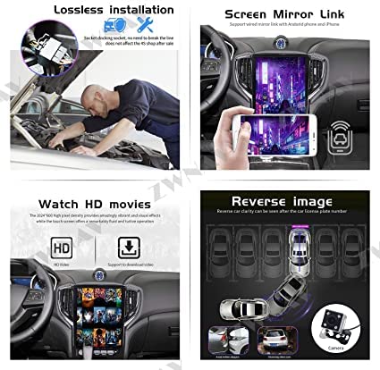 Omnitek Car Radio for Ford Mondeo Fusion MK5 Tesla Style Touch Screen Multimedia Player GPS Navigation Head Unit 2Din Carplay SYNC 1 DSP