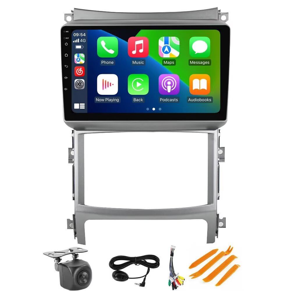 Car Radio Stereo for Hyundai Veracruz ix55 2007-2013 Dash Kit Car GPS Navigation, 1+32GB 9" IPS Touch Screen Head Unit with Car-Play & Android Auto/SWC/Rear View