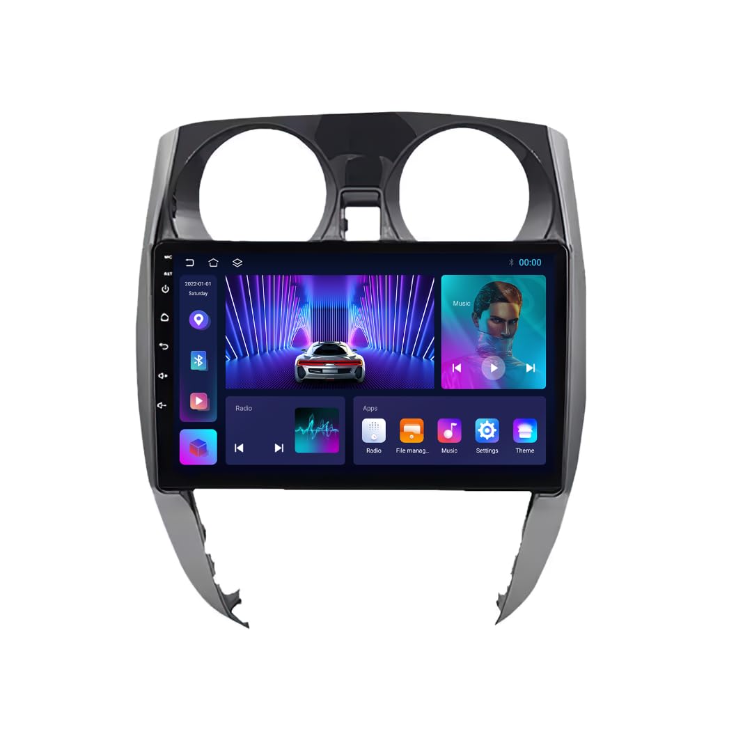 MekedeTech Android Car Radio Stereo Navigation for Nissan Note 2012 2013 2014 2015 2016 2017 2018 2019 Head Unit Replacement,Touch Screen Upgrade with Wireless CarPlay/Android Auto,4 core 1+32G