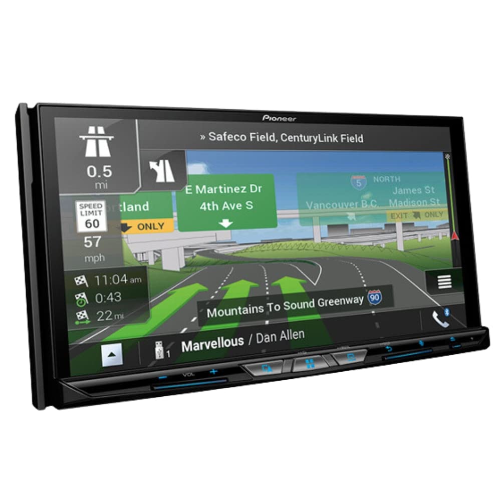 Pioneer AVIC-W8600NEX 7" Multimedia Receiver and Navigation System with Bullet Camera Compatible with Amazon Alexa, Android Auto/CarPlay