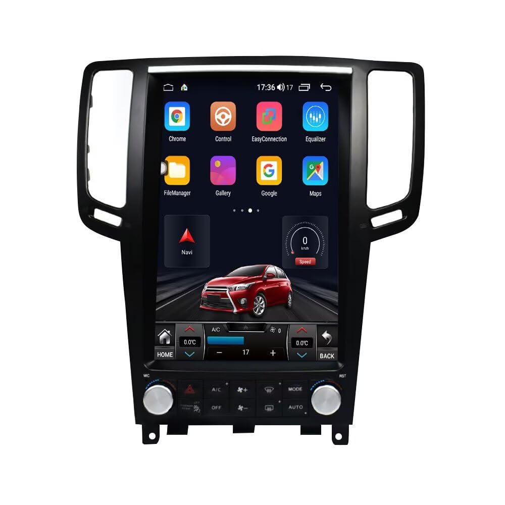 12.1 Inch Android 14 Car Stereo Radio Upgrade for Infiniti G25 G37 G35 Q60S 2004-2013 Auto Stereo Multimedia Player GPS Navigation Wireless CarPlay Android Auto Touch Screen Head Unit 6+128GB