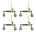TM USWWAGOODS Replacement for/Fits 4PK 3/8'-1/2' Folding Handle Ratchet Load Binder w/Grab Hook 12,000 lbs WLL