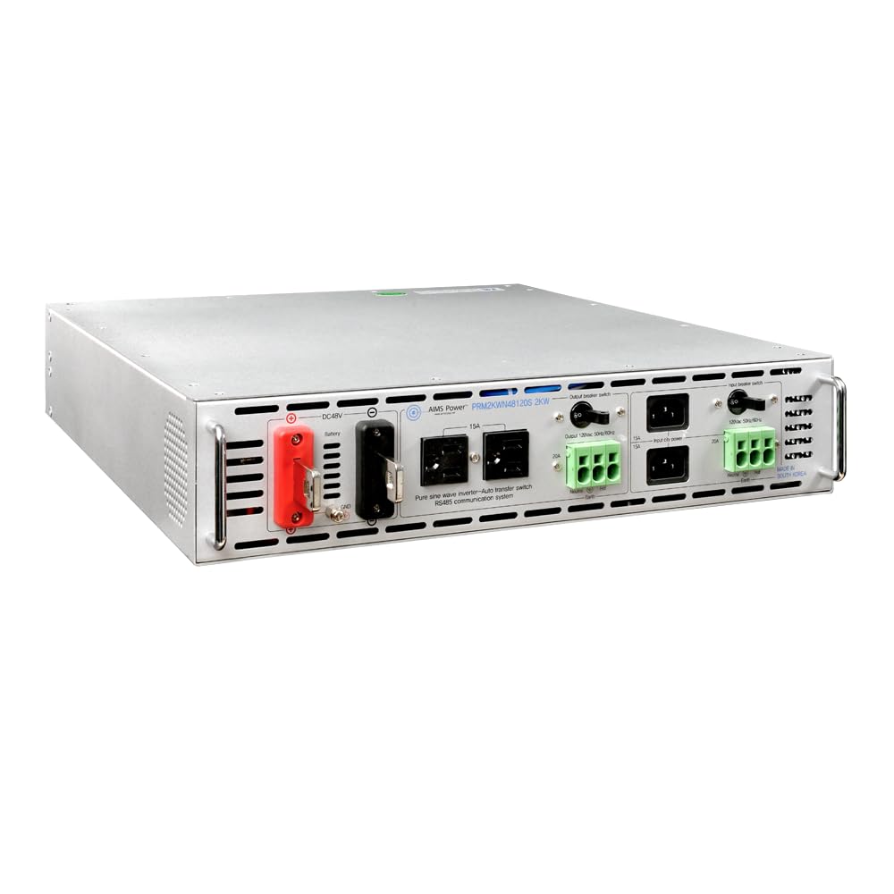 AIMS 2000W NEG. 48V Rack Mount Inverter To 120 Volt AC – 1U (-48V)