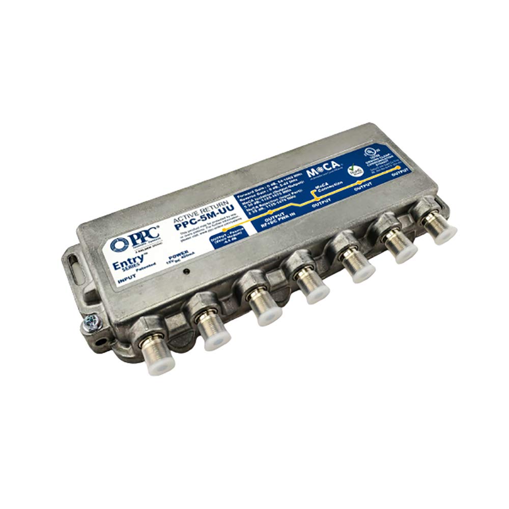 PPC Entry Series Active Return 5-Port MoCA Amplifier Model PPC-5M-U/U