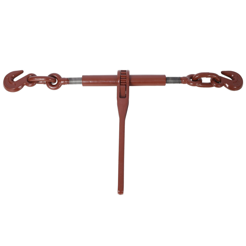 Heavy Duty Ratchet Binders with Hooks, 4-Pack, Red