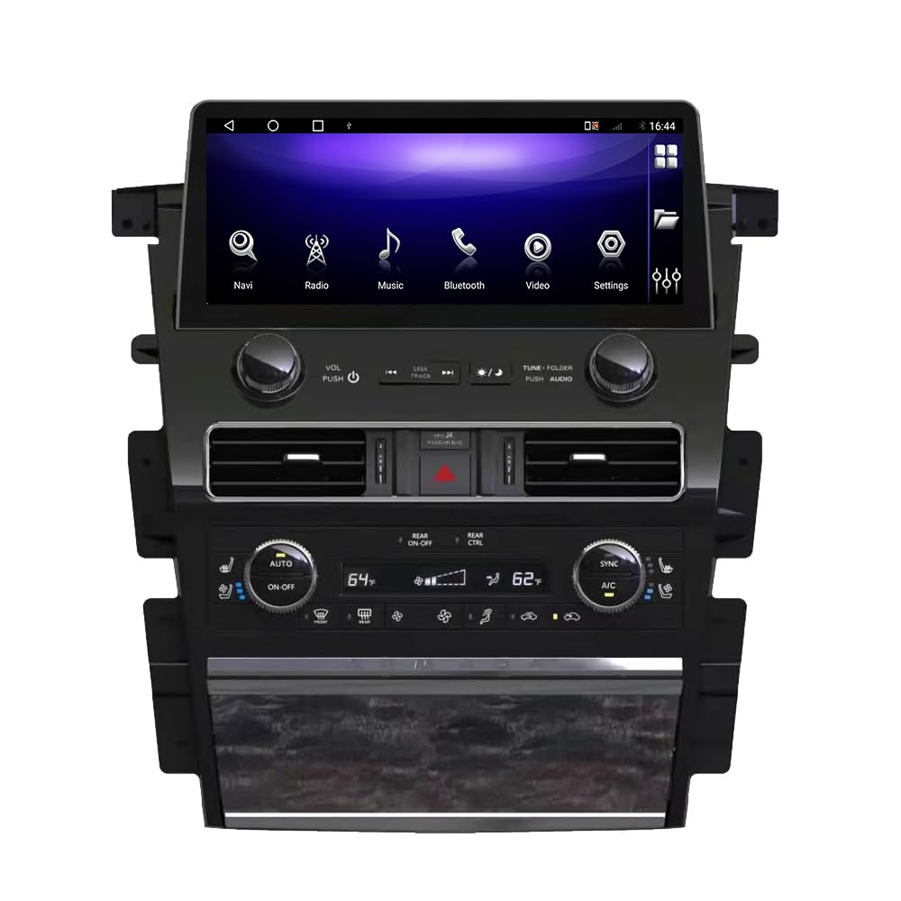 16.8 Inch Android 13 Car Stereo Radio 8GB+128GB Car GPS Navigation Multimedia Player for Nissan Patrol Y62 Armada Infiniti QX80 QX56 2010-2023, Wireless CarPlay, Android Auto, DSP, Bluetooth