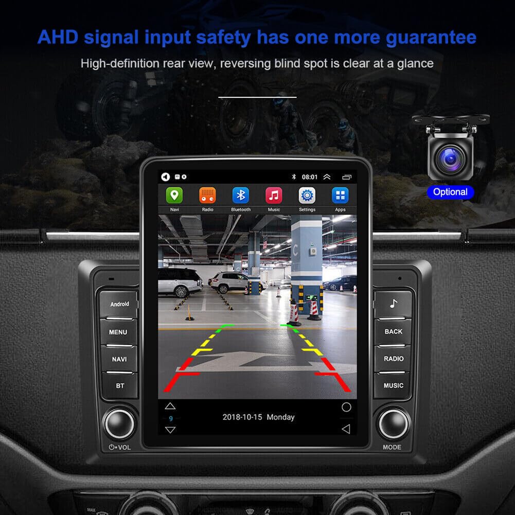 4 Core 64G Android Car Stereo Radio for Chevy Silverado 1500 2003-2006 w/Wireless CarPlay Android Auto, 9.7" Touchscreen Double Din Radio Head Unit Support Bluetooth WiFi GPS SWC Backup Camera FM RDS