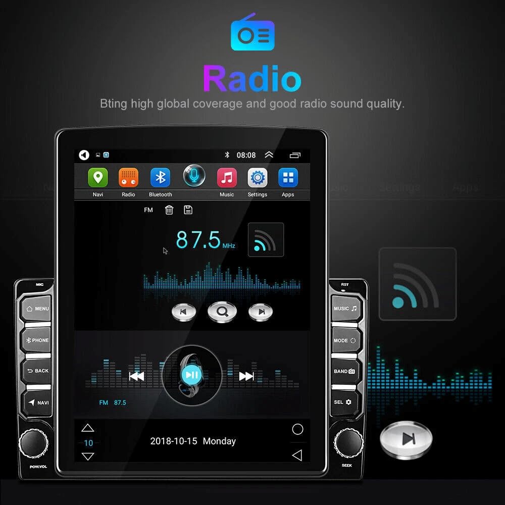 Car Radio Stereo for 2007-2018 Mercedes Benz Sprinter, 9.7 inch Touch Screen Radio with Wireless CarPlay Android Auto Bluetooth GPS Navigation Voice Assistant Mirror Link AHD Backup Camera 4+64G
