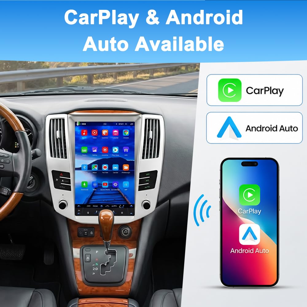 Car Stereo for Lexus RX300/RX330/RX350/RX400 2004-2008,12.8" Android 15