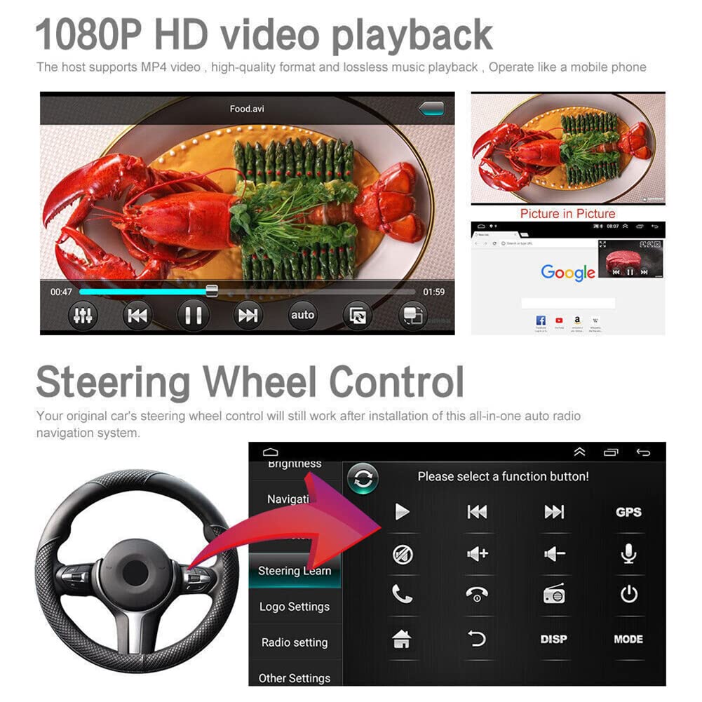 2G+32G Android 13 Car Stereo with Wireless Carplay & Android Auto, 7 Inch Touch Screen Car Radio with GPS FM Backup Camera WiFi SWC Compatible with Honda Accord 2003-2007