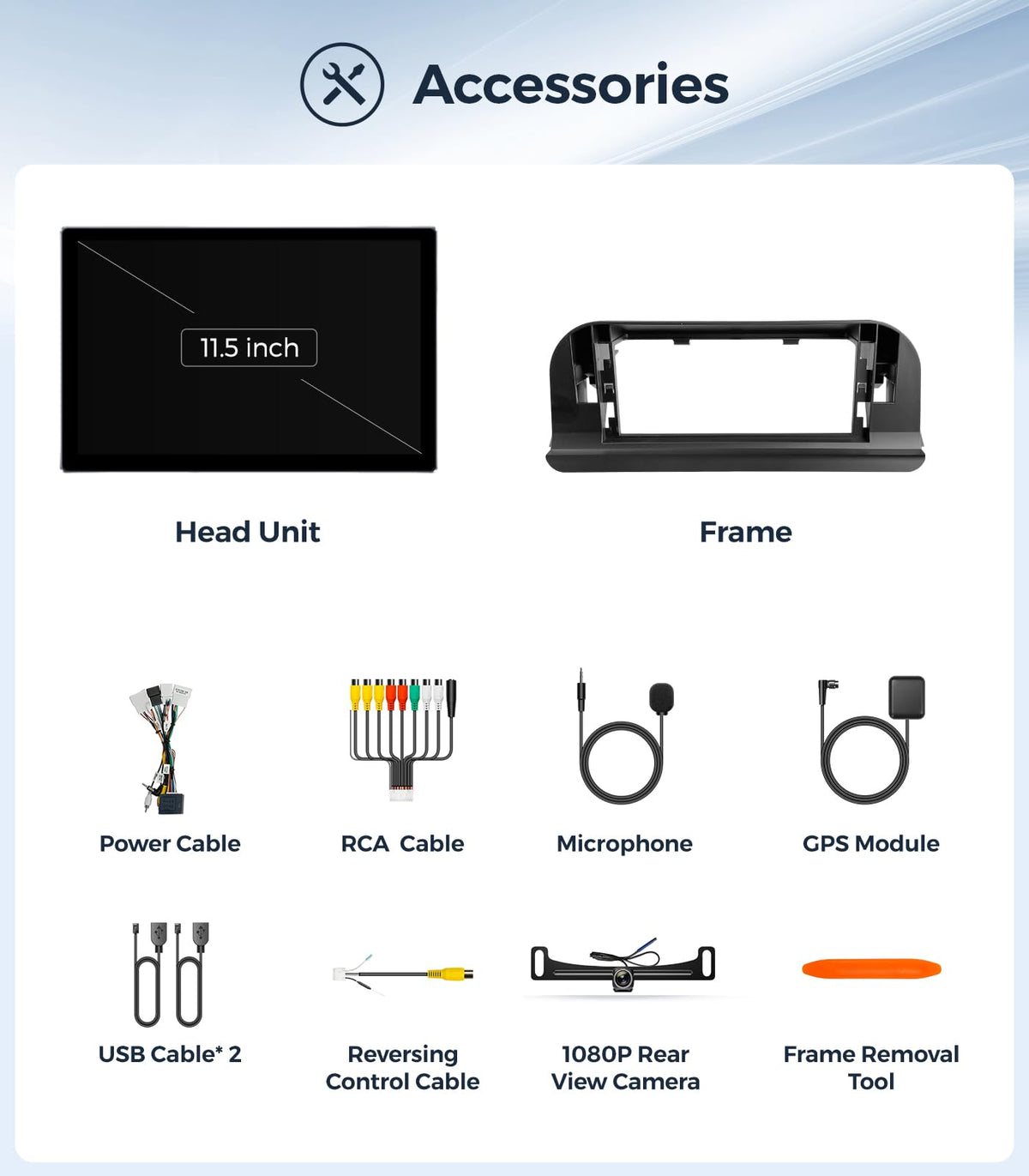 11.5'' Car Radio for Toyota Corolla 2020-2022 Wireless CarPlay Android Auto