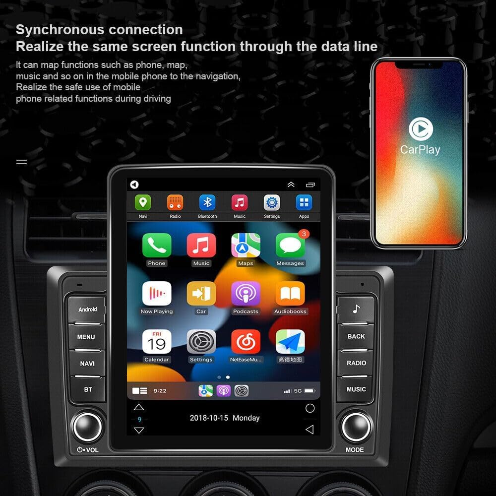 Car Radio for ChevroletGMC 2006-2014 with Wireless Carplay and Android Auto,10.1 Inch Touchscreen Android 13 Car Stereo - DSP/WiFi/GPS Navigation/SWC + AHD Backup Camera-2+32G
