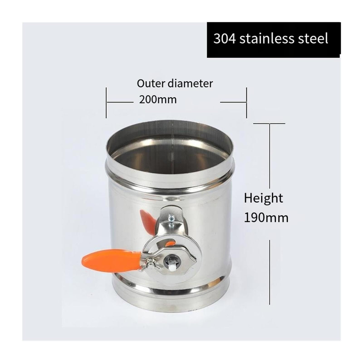304 Stainless Steel Manual Damper Air
