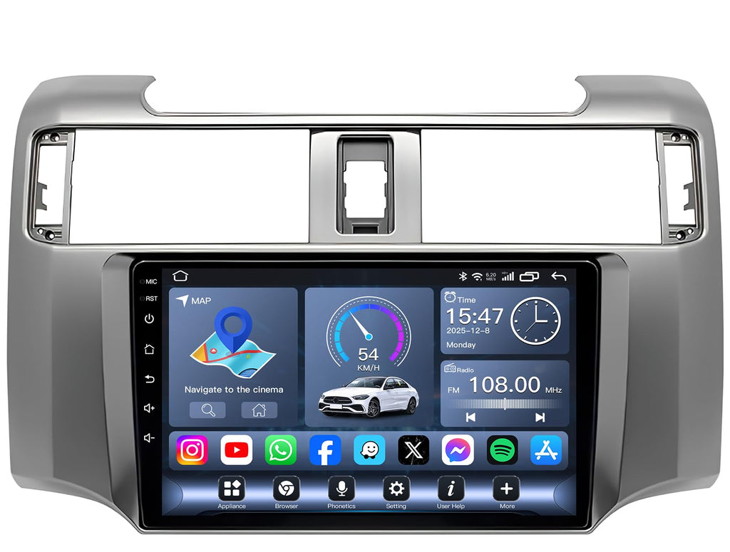 8Core 32GB ROM Android 15 Car Radio for Toyota 4Runner 2010-2019