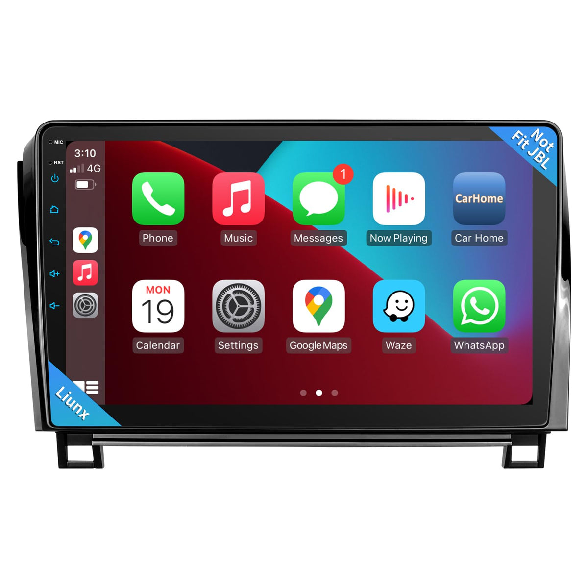 Car Radio for Toyota Tundra 2007-2013 Sequoia 2008-2012 with Wireless CarPlay & Android Auto, 10 Inch Toyota Tundra Stereo Head Unit with BluetoothGPS Navigation FM Radio
