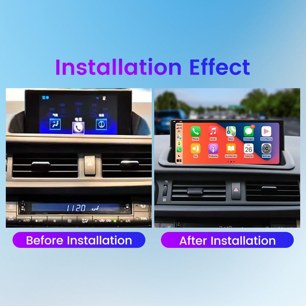 for Lexus CT 200 2011-2017 10.25" Octa Core 4G+32G Car CarPlay Android Auto Navigation Android Stereo GPS Radio Display IPS Touchscreen Headunit Tablet Media Player(V3)