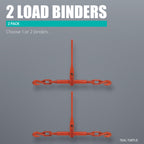Teal Turtle Ratchet Load Binder, 3/8 to 1/2 Inch, 9200 Lb Capacity 2 Pack