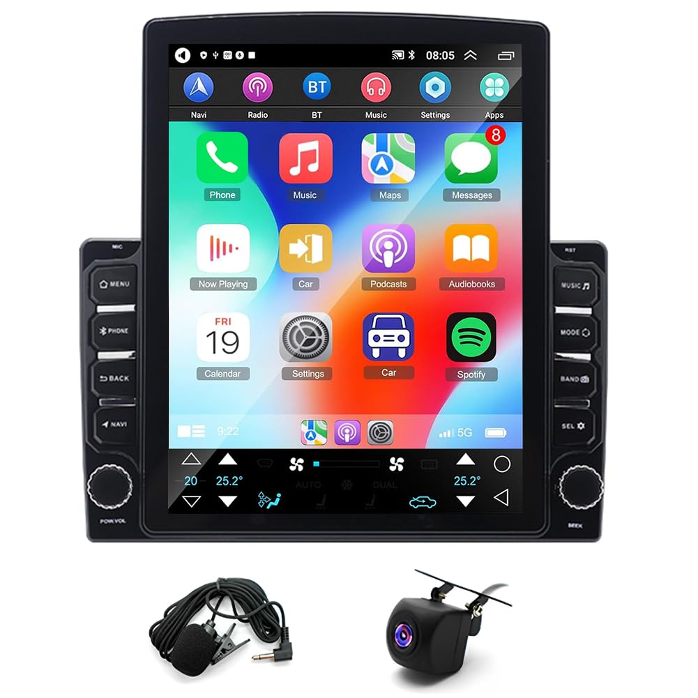Car Radio Stereo for 2007-2018 Mercedes Benz Sprinter, 9.7 inch Touch Screen Radio with Wireless CarPlay Android Auto Bluetooth GPS Navigation Voice Assistant Mirror Link AHD Backup Camera 4+64G