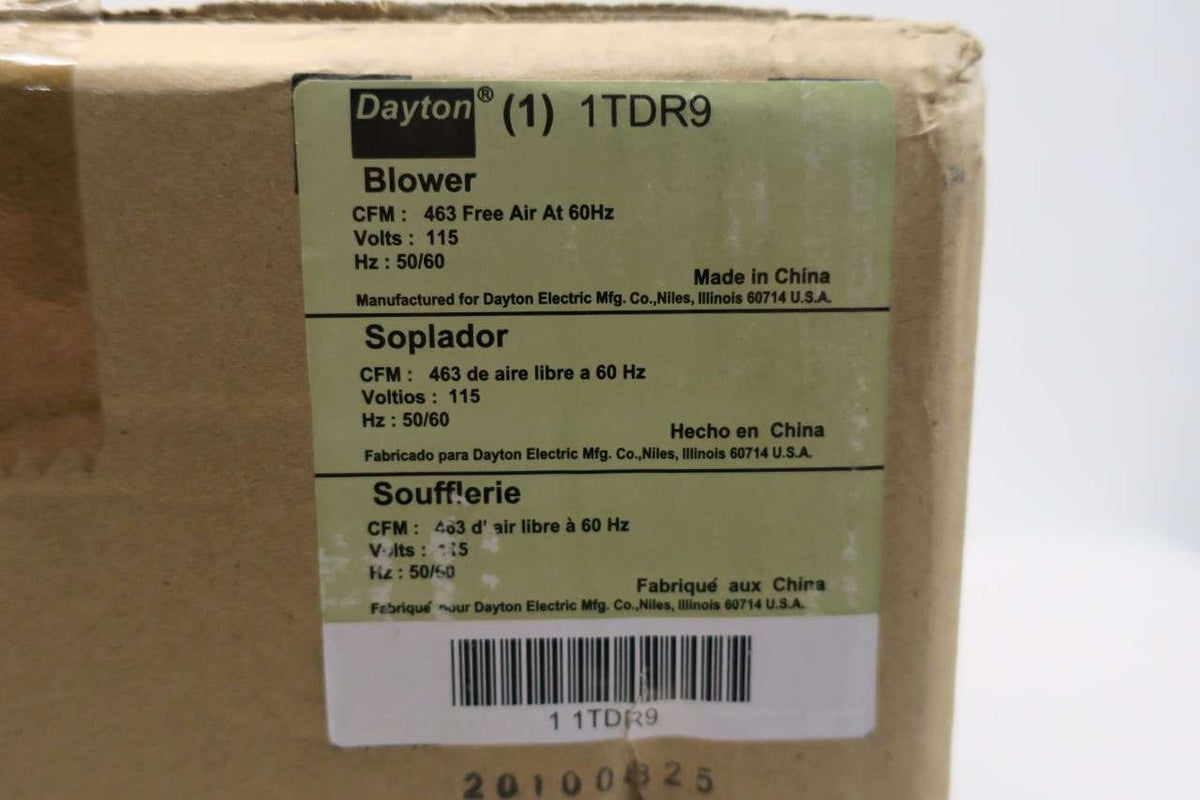 NEW DAYTON 1TDR9 115V-AC 463CFM Blower D529987