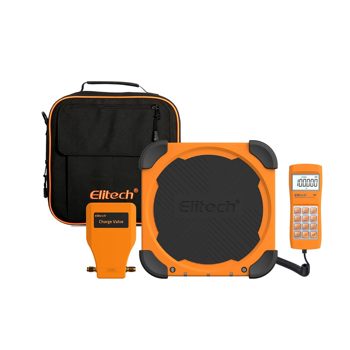 Elitech Wireless Refrigerant Scale 220 lb, Bluetooth HVAC Scale, LMC-210