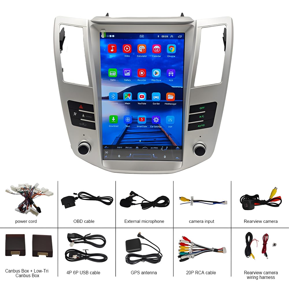 Car Stereo for Lexus RX300/RX330/RX350/RX400 2004-2008,12.8" Android 15