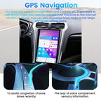 13.6 Inch Vertical Touch Screen Android 13 Car Stereo for Ford Fusion Mondeo 2013-2019, Tesla Style GPS Navigation Multimedia Player Radio Replacement Head Unit Support Original SYNC2