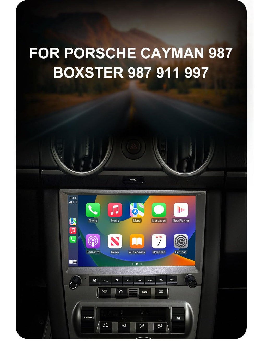 8581B 8core 4g+64g CHSTEK Car Radio for Porsche Cayman 911 987 Boxster 997 2005-2013 Multimedia Navigation Wireless Carplay Bluetooth GPS 4G WiFi Auto Android Player Media Replace Audio Stereo Screen