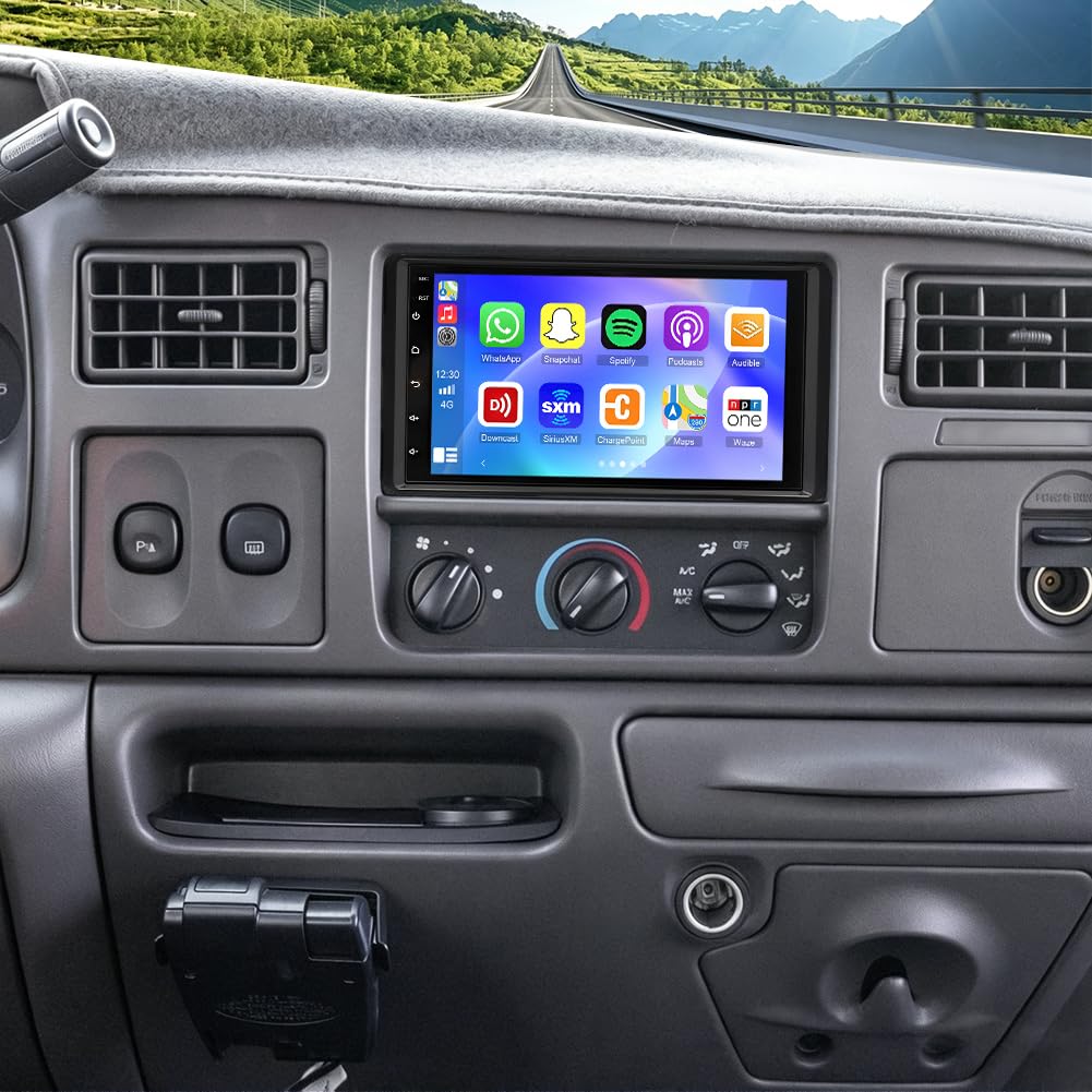 2+32G Android 13 Car Stereo for Ford Excursion 2000 2001 2002 2003 2004 2005 with Wireless CarPlay Android Auto, 7 Inch Touchscreen Car Radio Player Audio Receivers Headunit with GPS Navi Mirror Link