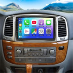 Android 14 Car Stereo for Lexus LX470 2002-2007, 2+64GB, 10-inch Touchscreen with CarPlay Android Auto, Mirror Link, GPS Navigation, Bluetooth, WiFi, FM/RDS Radio, AHD Backup Camera