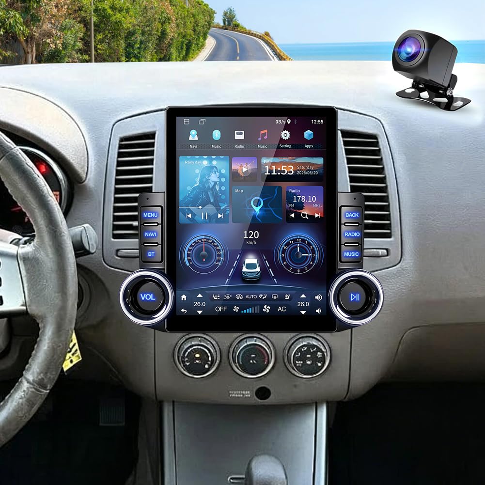 4Core 64G 9.7 Inch Android 14 Car Radio Stereo for Nissan Maxima 2000-2003