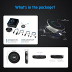 OneCarStereo CarPlay Ai Box HE Pro with Android 13 Octa-Core Chip 8+128GB, Wireless CarPlay Android Auto Adapter with YouTube Disney+ Apps, Support Video Output 4G SIM & Dual WiFi OTA Update (1)