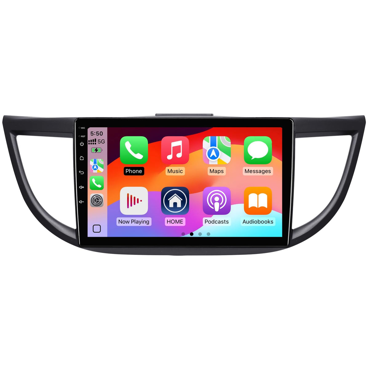 2+64G Android 14 Double Din Car Stereo with Buttons for Honda CR-V 2012-2016 with 10.1 Inch Touchscreen Radio Built-in Wireless Carplay/Android Auto/GPS/Bluetooth/FM/AUX-in/SWC/Backup Camera
