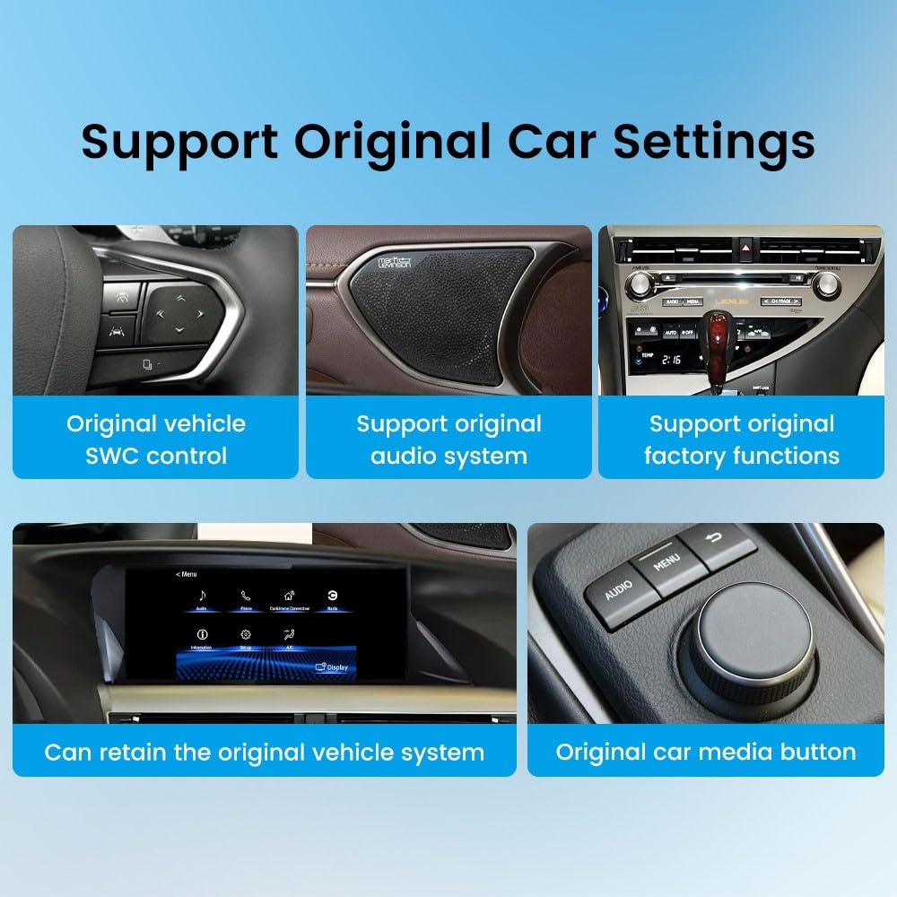 for Lexus CT 200 2011-2017 10.25" Octa Core 4G+32G Car CarPlay Android Auto Navigation Android Stereo GPS Radio Display IPS Touchscreen Headunit Tablet Media Player(V3)