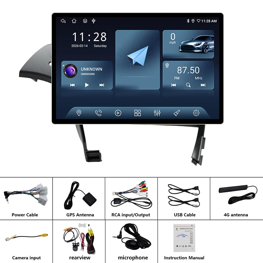 13.1-inch Touchscreen Android 15 Car Stereo for Toyota Prius Xw30 2009-2015