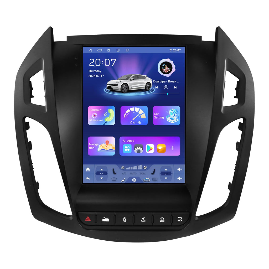 Android 14 Car Stereo for (2013-2018) Ford Tourneo Connect/Transit Connect, 8 Core 4G+64G GPS Navigation with 9.7 inch QLED Touchscreen via Carplay Android Auto EQ SWC Bluetooth5.4 TPMS OBD2