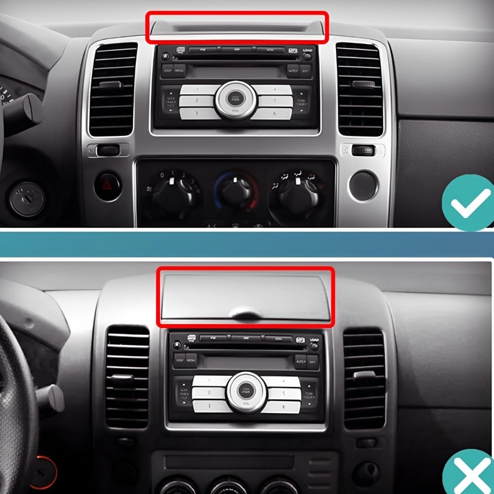 Android 13 Car Radio for Nissan NAVARA 2006-2012, 9 inch Touch Touch Screen Stereo Double Din Radio with Wireless Carplay Bluetooth Android GPS Navi WiFi FM RDS AHD Backup Camera SWC, 2+32G