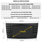 7" CarPlay Android Auto Screen with Lifetime Maps, Spoken Turn-by-Turn Directions,Car Navigation Replacement for Mercedes- Benz