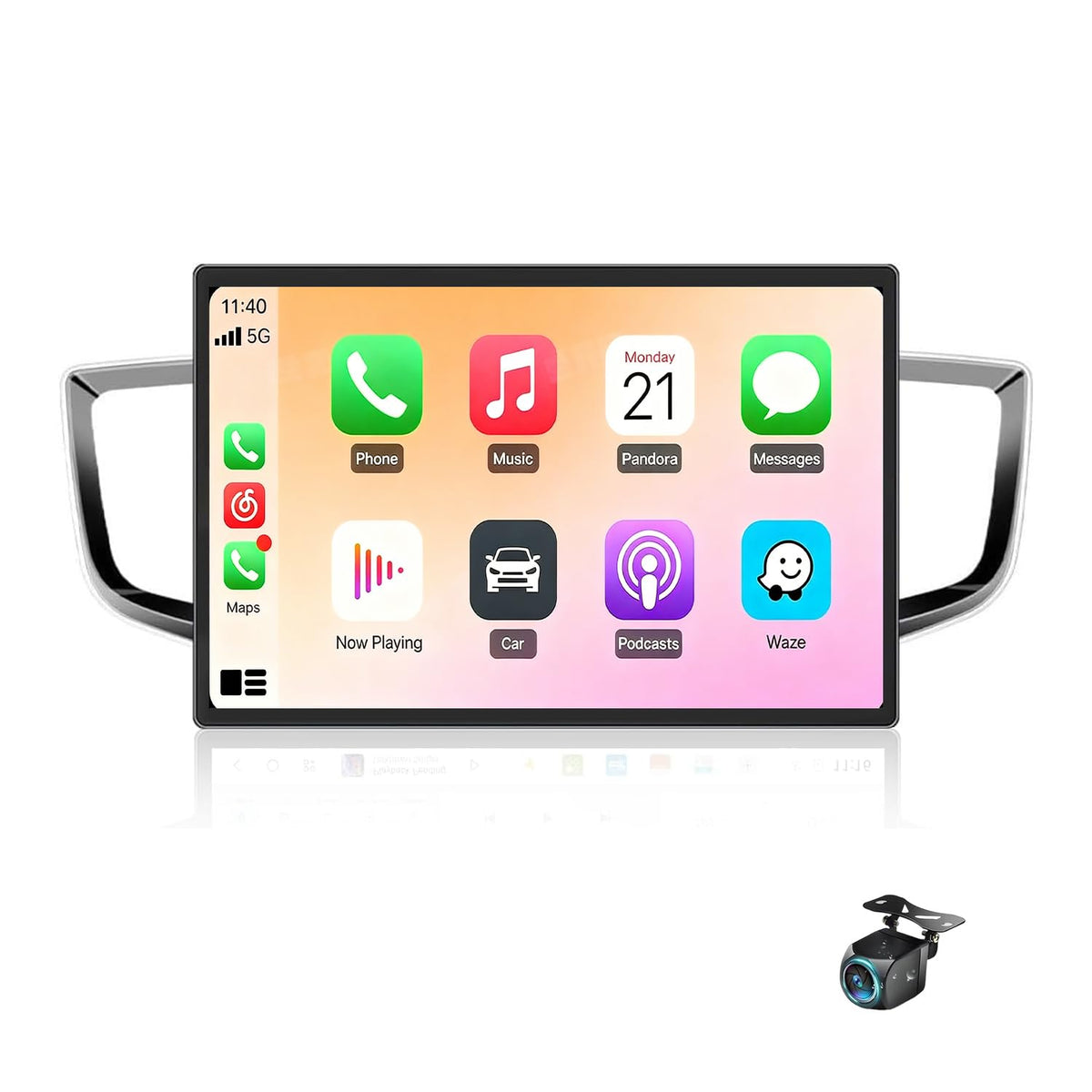 13.1-inch Car Radio Stereo for Honda Pilot 2016-2019, Plug and Play Android 13 Head Unit with Carplay/Android Auto/2K Touch Screen/1920 * 1200P/WIFI/GPS/BT/Camera, 2+64G