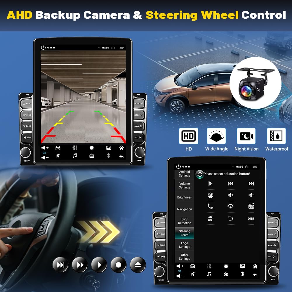 4Core 64G Android 14 Double Din Car Radio for Dodge Durango 2011-2013