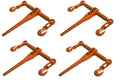 4 PACK Ratcheting Load Binder 5/16"-3/8" Chain Ratchet Boomer Tie Down Rigging,Jikkolumlukka