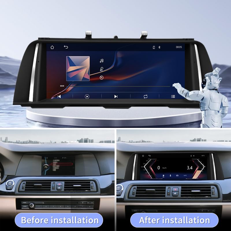 10.25" Linux Screen for BMW 2012-2017 Years 5 Series F10 F11 NBT System, Support Wireless CarPlay Android Auto Multimedia 523i/535i Accessories Car Radio