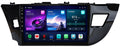 12 Core 6+128G Car Radio for Toyota Corolla 2014-2016: Upgrade 10 Inch 1280 * 800 IPS Touchscreen Stereo Wireless Carplay Android Auto 1080P Backup Camera Bluetooth GPS 5G WiFi FM DSP SWC Mirror Link