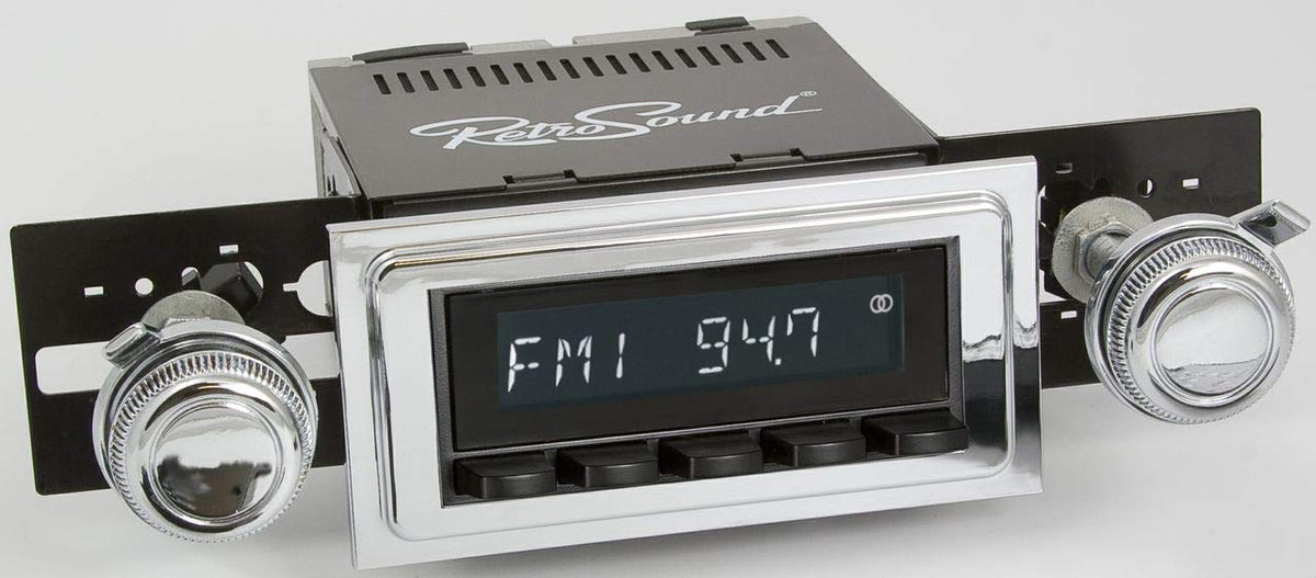 RetroRadio Compatible with 1968-72 Buick Skylark Features Include Bluetooth, AUX, AM/FM LAB-M1-112-116-03P-73PB