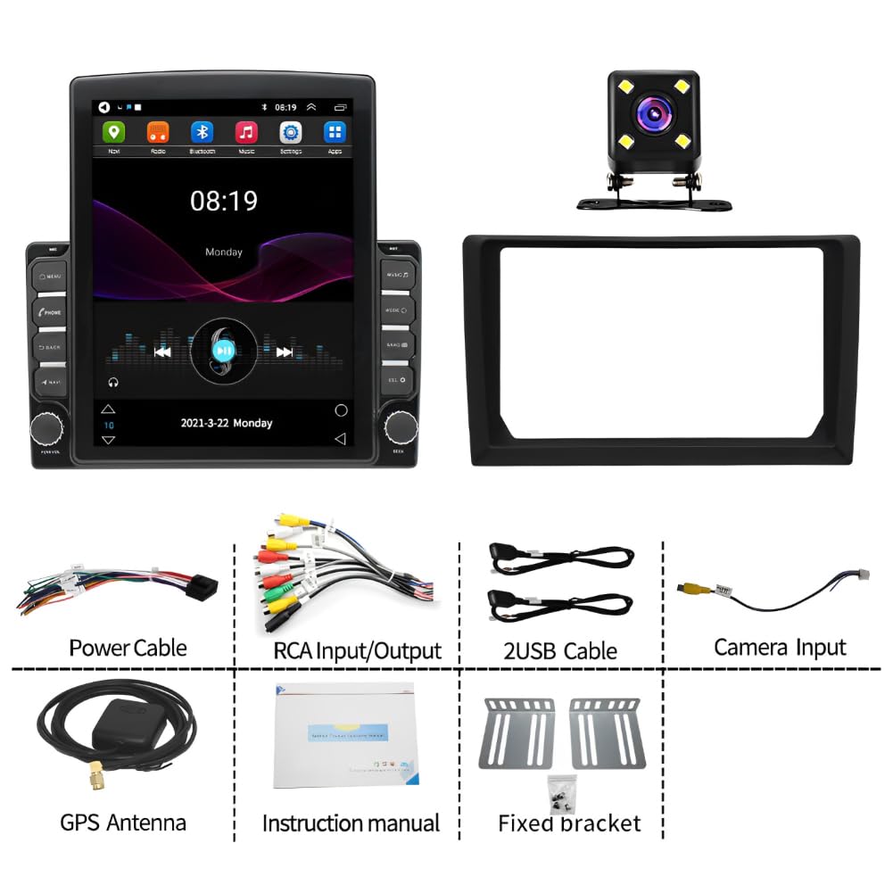 9.7" Android 14 Car Radio for Dodge Ram 1500/2500/3500 2006 2007 2008