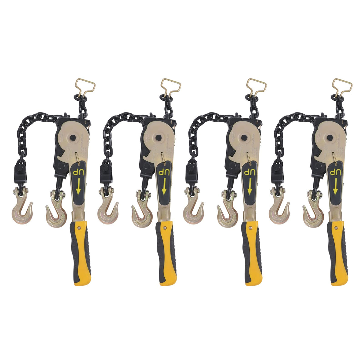 Ratchet Chain Binder 2Pcs 5400 lbs, Load Binder for 5/16-3/8" Chain