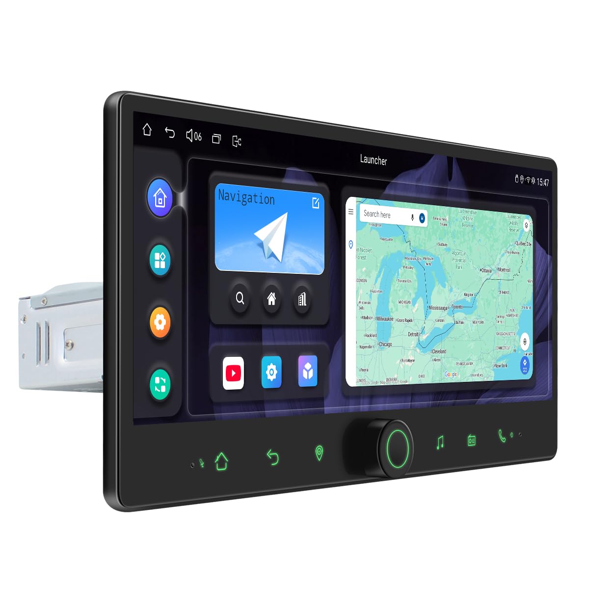 JOYING 12.3" IPS Touch Screen Car Radio for Ram 1500(06-08), Ram 2500/3500(06-09), Android 13 Car Stereo for Jeep Grand Cherokee(05-07), Commander(06-07), with Carplay & Android Auto(JY-CL205T4)