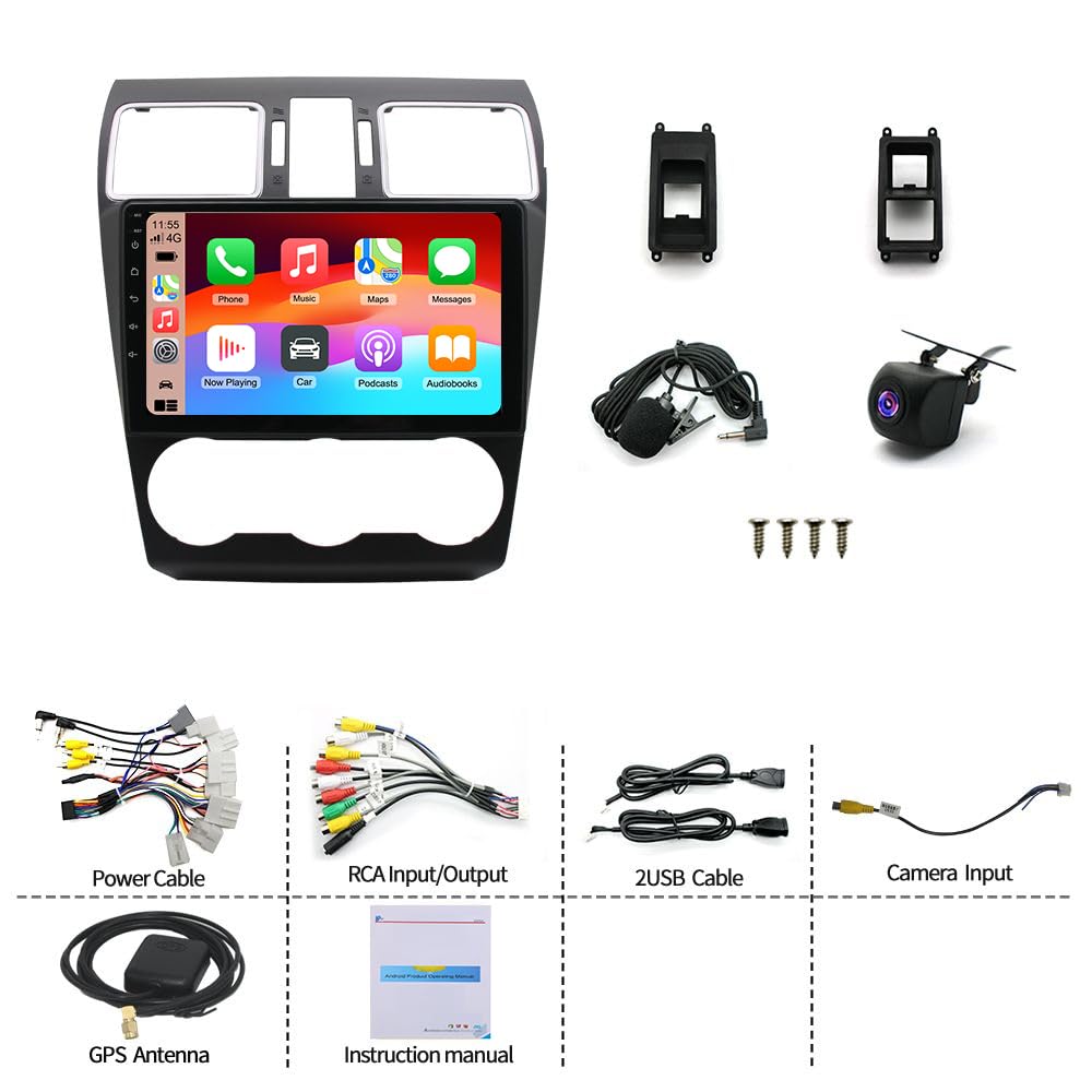 4+64G Car Radio for Subaru Forester, WRX, Impreza 2015-2018