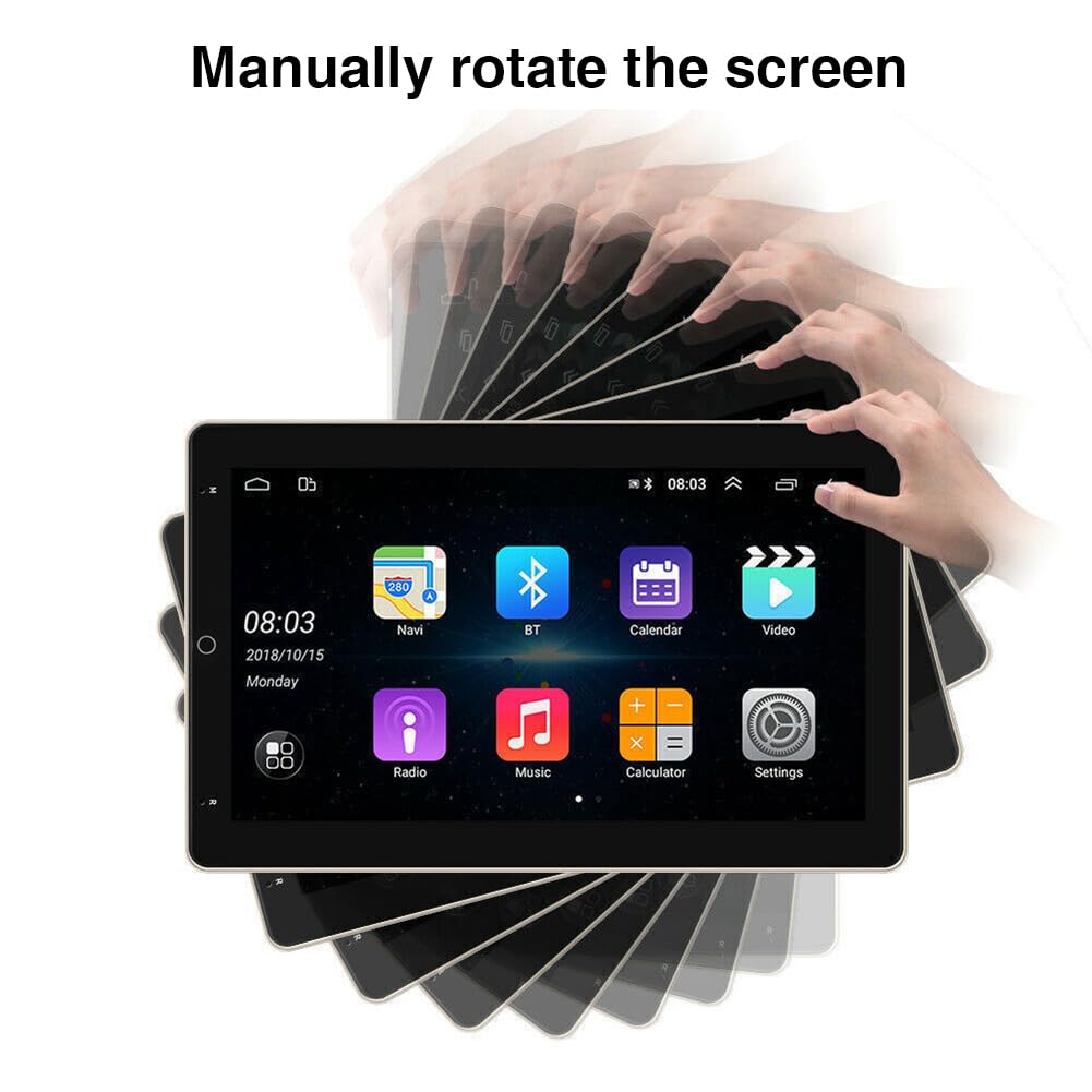 2+32G Double Din Radio Rotated Stereo for 2007-2012 Nissan Sentra with Wireless Carplay & Android Auto,10 Inch Car Audio Receiver GPS Navigation Unit with Bluetooth Head Unit WiFi SWC