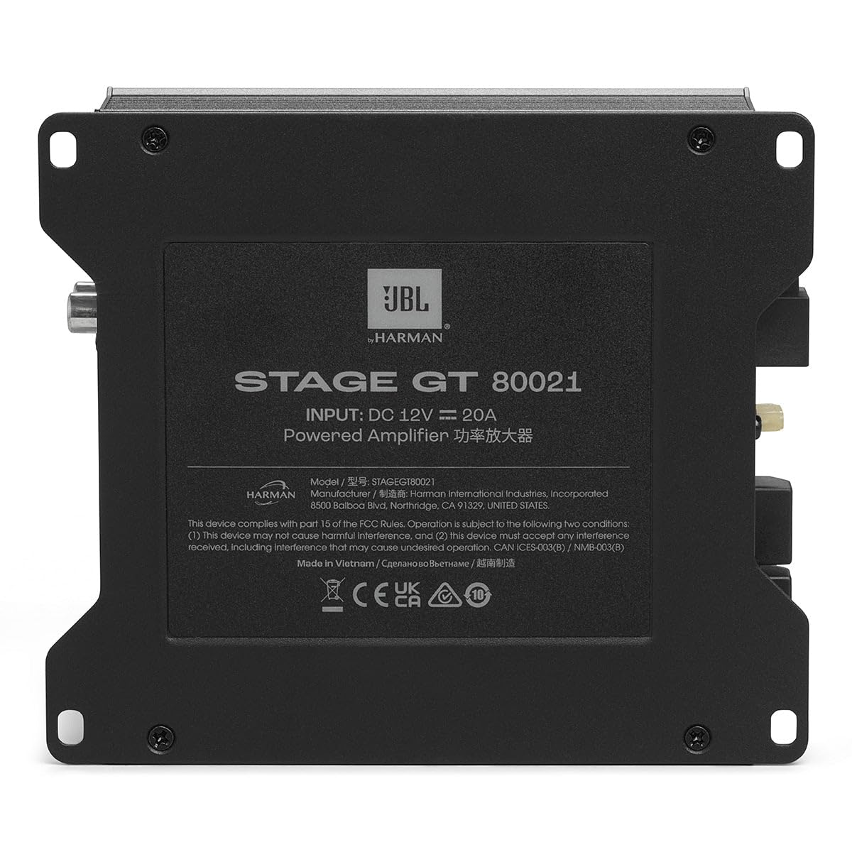 JBL Stage GT 80021 2 Channel 80W x 2 Amplifier