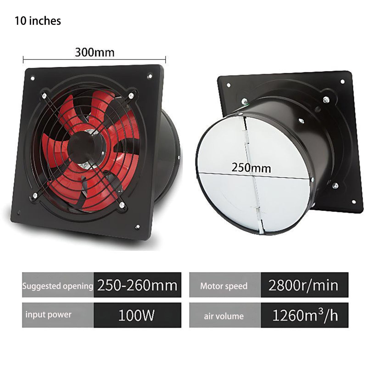 8000M³/H Through Wall Low Noise Utility Blower for Paint Booth